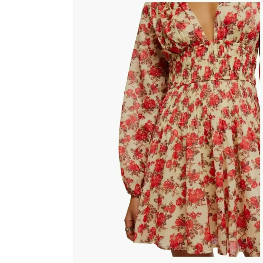 NWT Free People XS‎ Floral Mini Dress